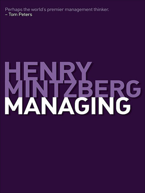 Title details for Managing by Henry Mintzberg - Available